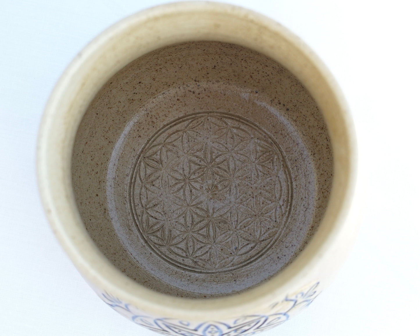 Mandala mug dark blue