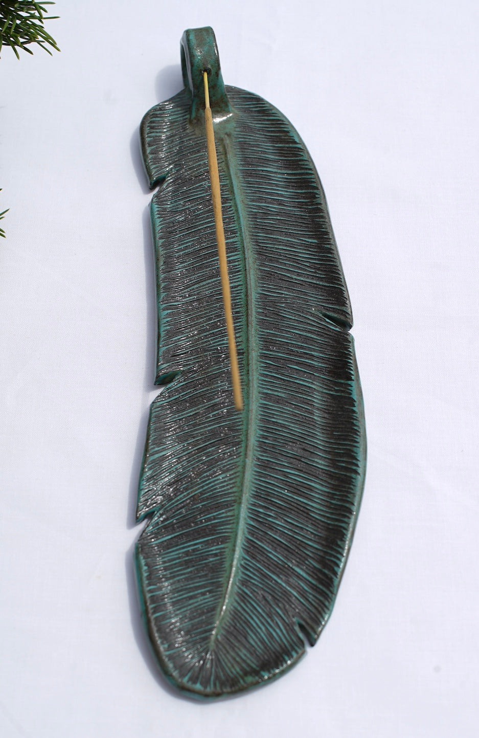 Incense feather turquoise