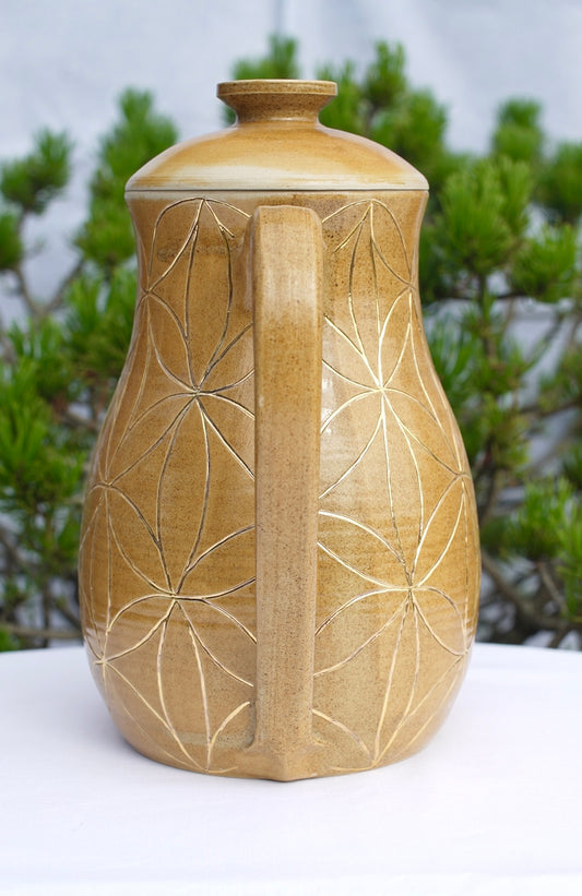 Flower of life jug 24 carat gold