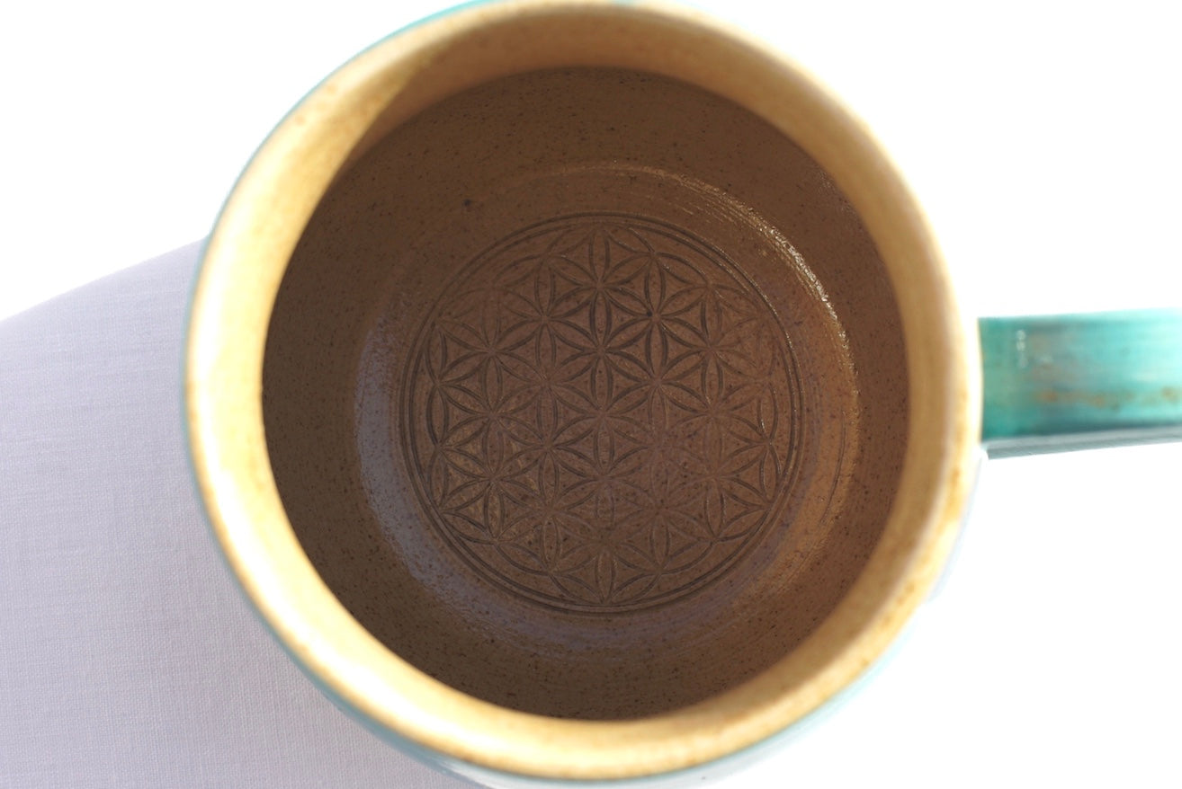 Mandala jade cup